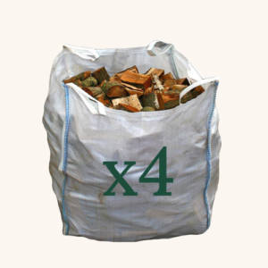 Dumpy bag firewood kiln dried